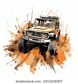 Off-road vehicle, Off-road t-shirt design, sport t-shirt design, printable design