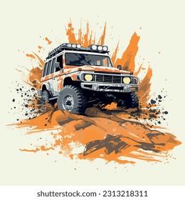 Off-road vehicle, Off-road t-shirt design, sport t-shirt design, printable design