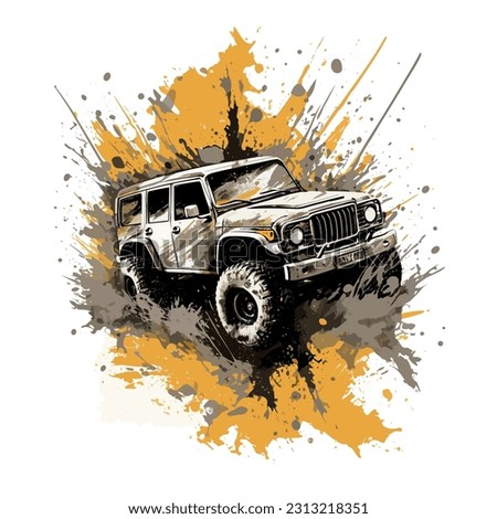 Off-road vehicle, Off-road t-shirt design, sport t-shirt design, printable design