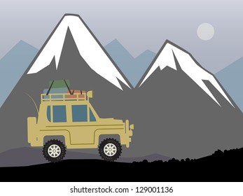 Off-road vehicle, vector illustration