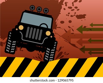 Off-road vehicle, vector illustration