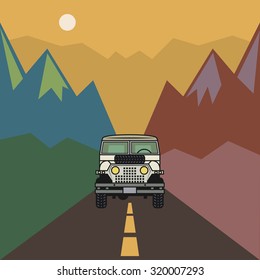 Off-road vehicle, vector illustration