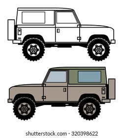 Off-road vehicle, vector illustration