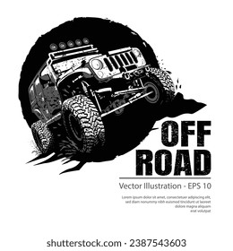Offroad vehicle vector illustration for your comunity