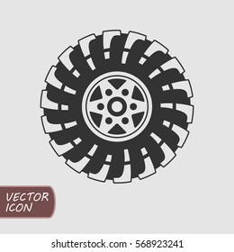 Offroad wheel icon