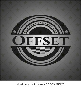 Offset black emblem. Vintage.