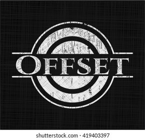 Offset chalk emblem