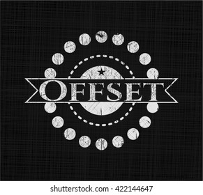 Offset chalk emblem