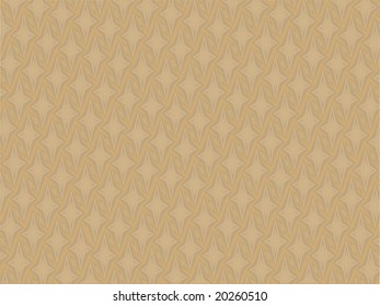 Offset four point retro star background in harvest gold, old gold, and soft brown.