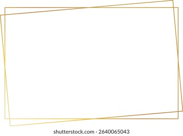 

Offset Gold Double Line Frame with 3:2 Ratio