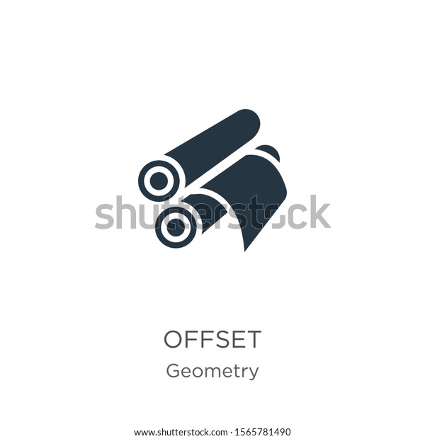 Offset icon\
vector. Trendy flat offset icon from geometry collection isolated\
on white background. Vector illustration can be used for web and\
mobile graphic design, logo,\
eps10