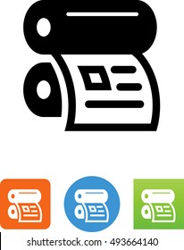 Offset Printer With Document Icon