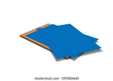 Offset printing press plates. Vector illustration. Positive Or Negative Working CTP Plate. Offset Printing Consumables.