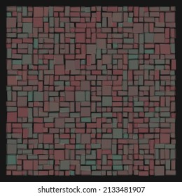 Offset Quads generative art background art illustration