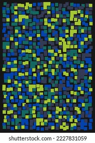 Offset Quads generative art background art illustration