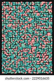 Offset Quads generative art background art illustration