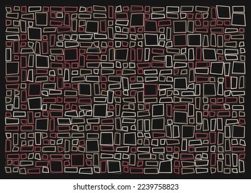 Offset Quads generative art background art illustration