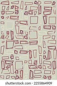 Offset Quads generative art background art illustration