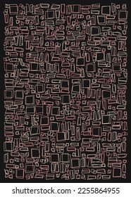 Offset Quads generative art background art illustration