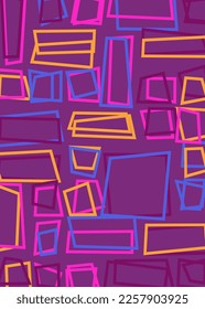 Offset Quads generative art background art illustration