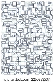 Offset Quads generative art background art illustration