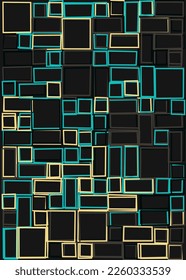 Offset Quads generative art background art illustration