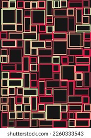 Offset Quads generative art background art illustration