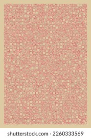 Offset Quads generative art background art illustration