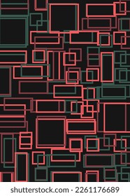 Offset Quads generative art background art illustration