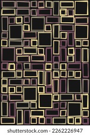 Offset Quads generative art background art illustration