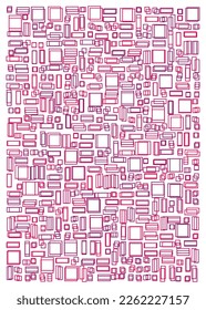 Offset Quads generative art background art illustration