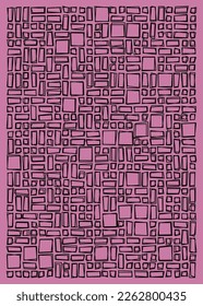 Offset Quads generative art background art illustration