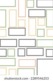 Offset Quads generative art background art illustration