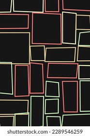 Offset Quads generative art background art illustration