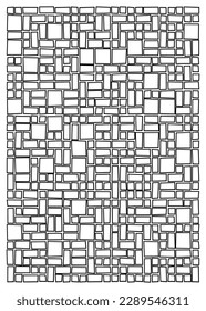 Offset Quads generative art background art illustration