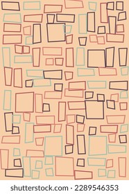 Offset Quads generative art background art illustration
