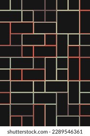 Offset Quads generative art background art illustration