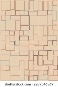 Offset Quads generative art background art illustration