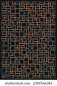 Offset Quads generative art background art illustration