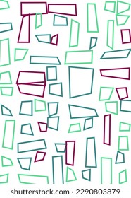 Offset Quads generative art background art illustration