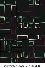 Offset Quads generative art background art illustration