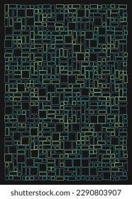 Offset Quads generative art background art illustration