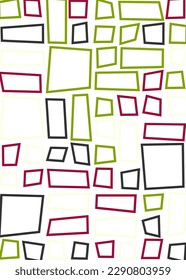 Offset Quads generative art background art illustration