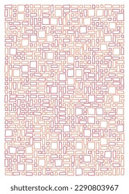 Offset Quads generative art background art illustration