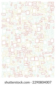 Offset Quads generative art background art illustration