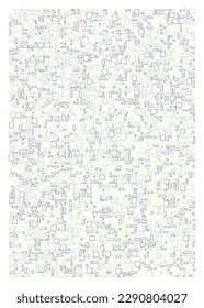 Offset Quads generative art background art illustration