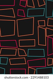 Offset Quads generative art background art illustration