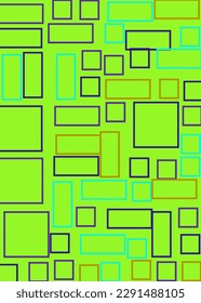 Offset Quads generative art background art illustration