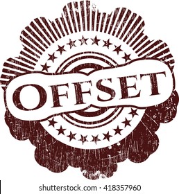 Offset-Gummidichtung mit Grunge-Textur