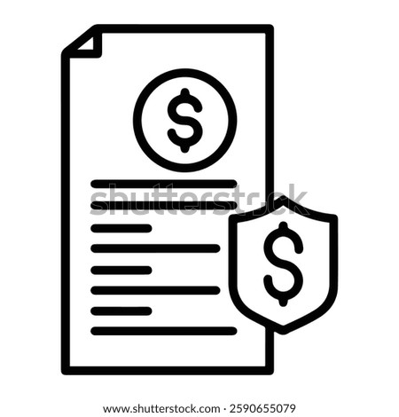 Offshore Account Hidden Icon Representing Financial Secrecy, Tax Evasion, and Wealth Management